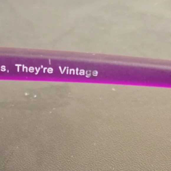 Goodr Brand Purple Sunglasses with Green Lenses - Picture 3 of 4